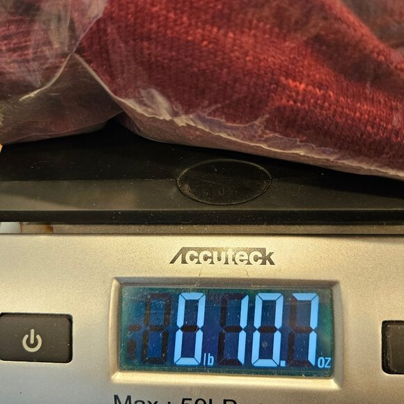 Cj Banks Womens 2X Red Cotton Blended Oversized Top Boxy bold Red Stretchy Knit - Picture 10 of 10